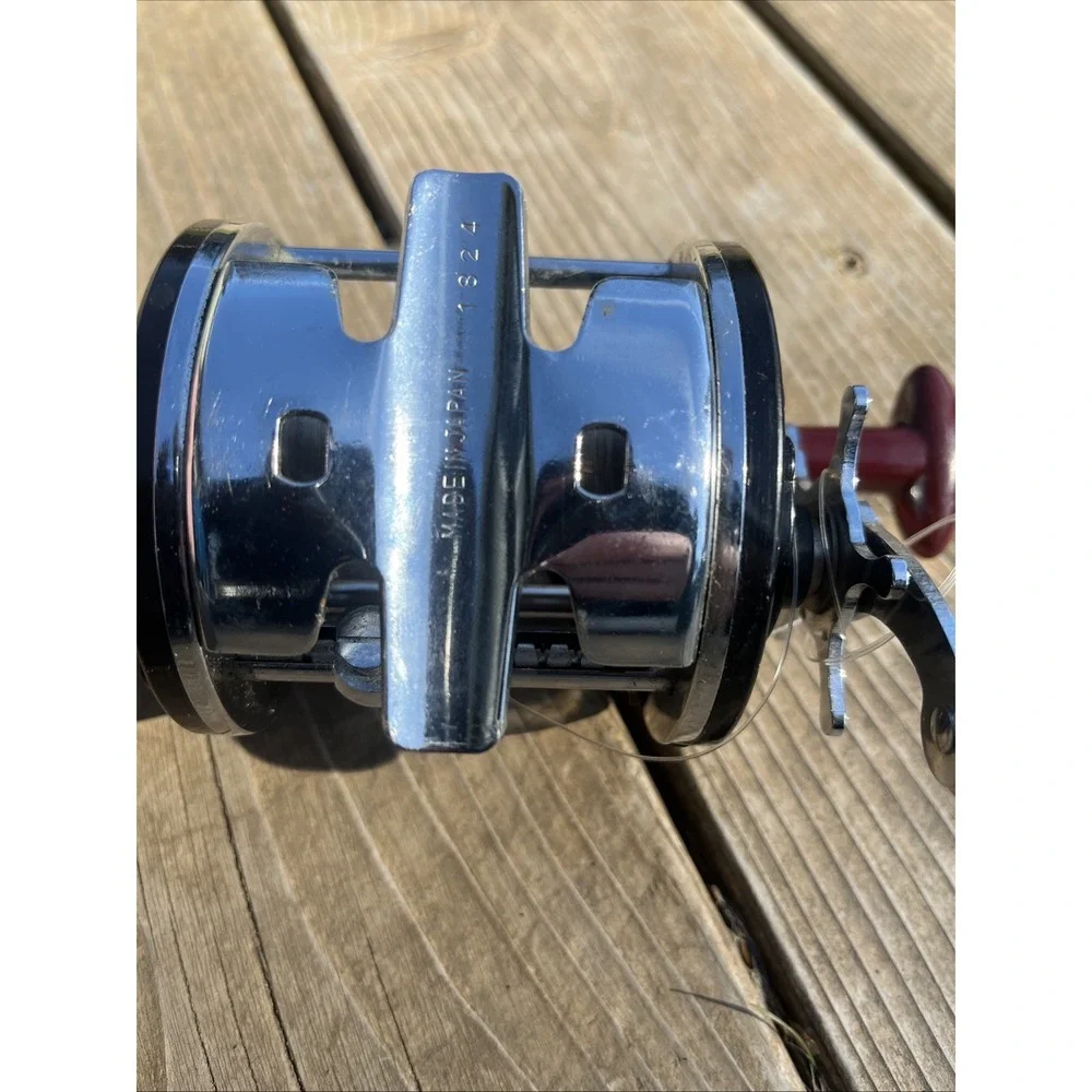 Vintage Immec 256-P Saltwater Deep Sea Fishing Spinning Reel Black